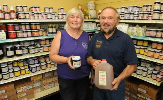 Harvey and Kathy Bauman store